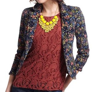 NWOT Anthropologie Cartonnier Dusk Garden Blazer 0